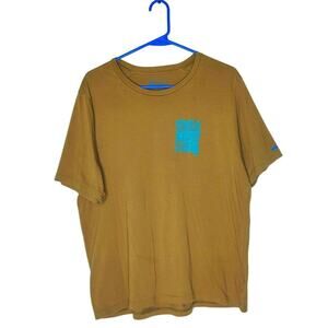 Janji Men's Runterra Bio Short Sleeve Supima Cotton Tee Shirt Gold Running Large
